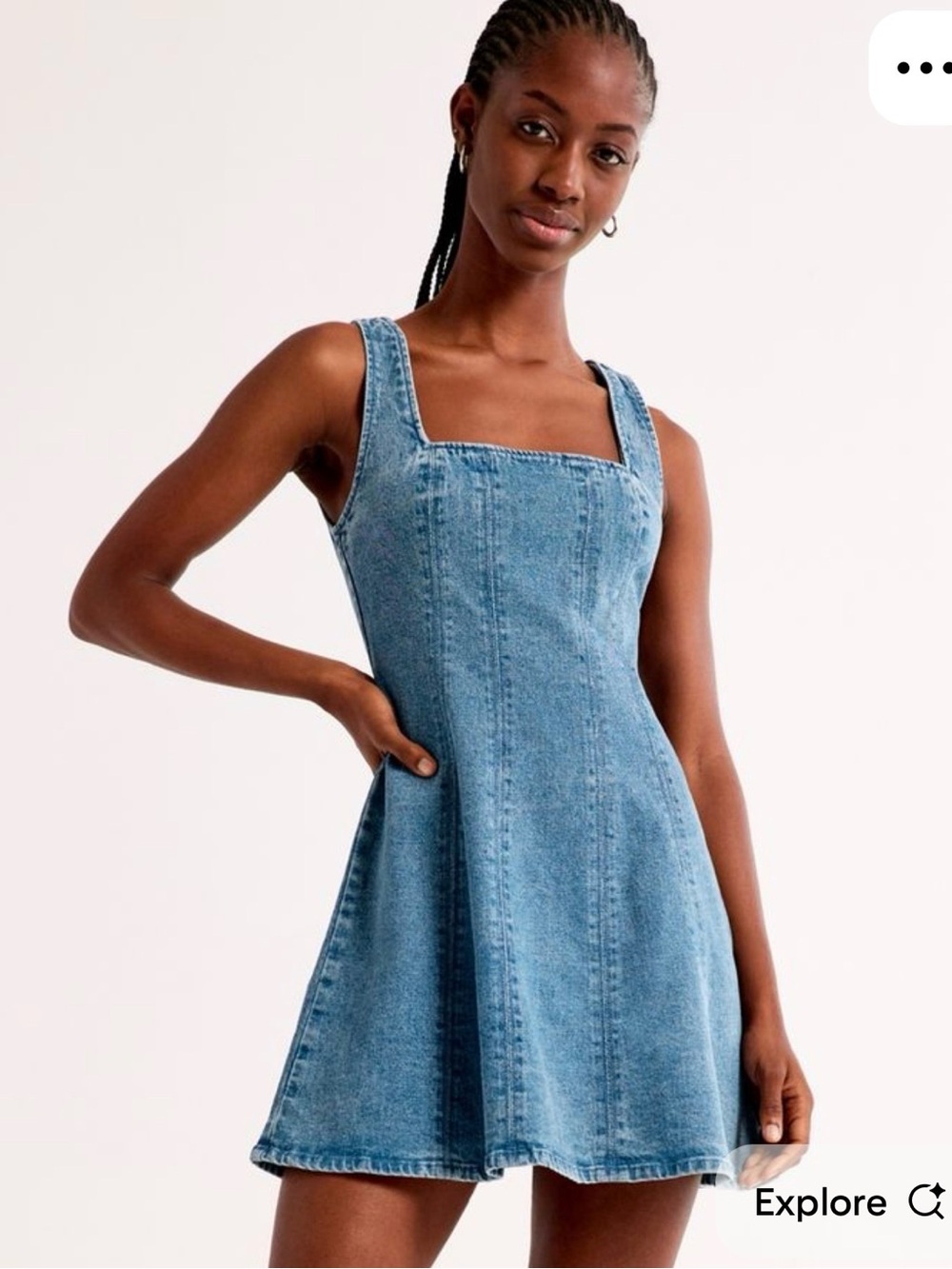 NWT Abercrombie denim mini dress